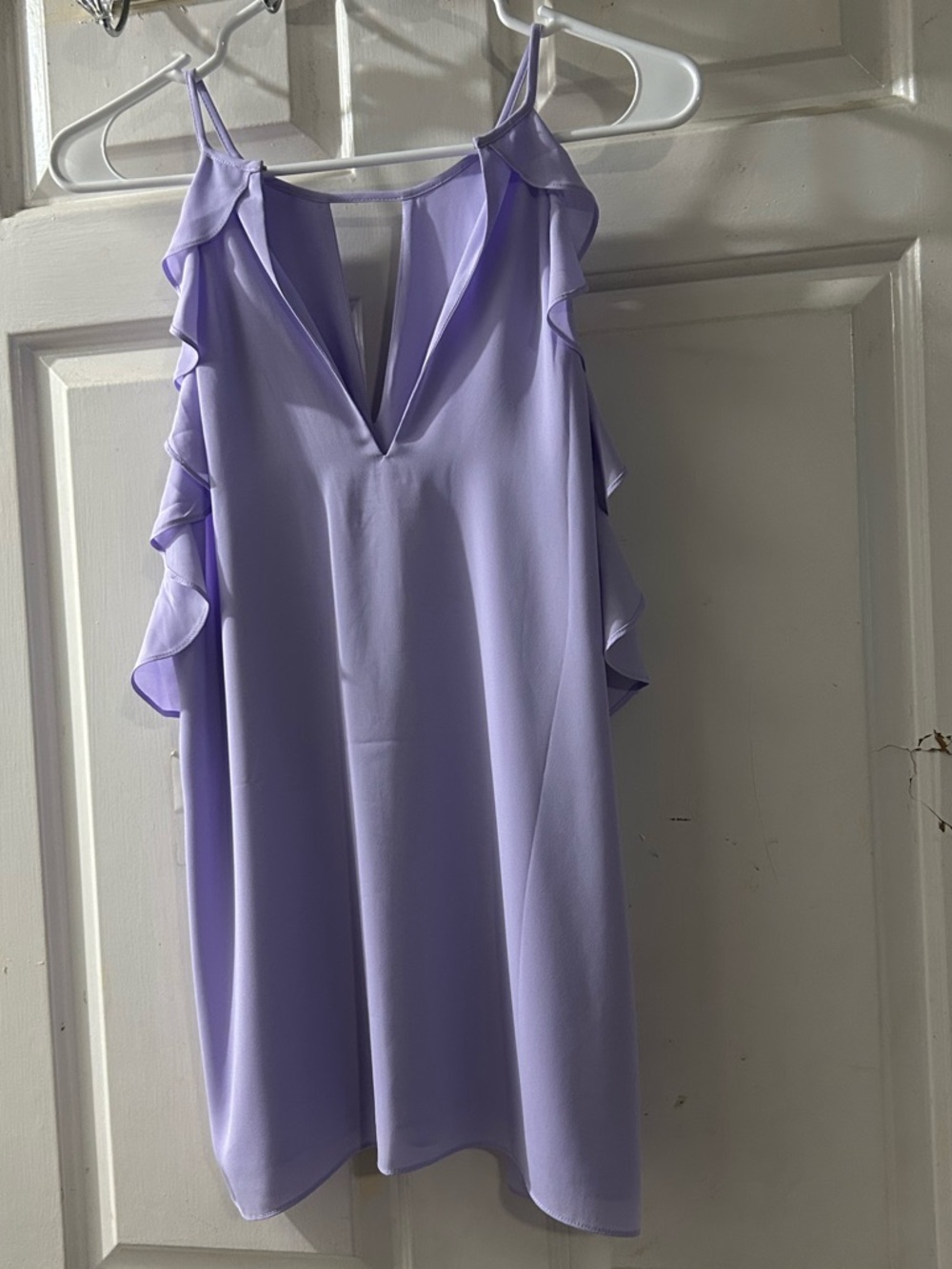 Lilly Pulitzer Lavender Ruffle-Trim Sleeveless Top